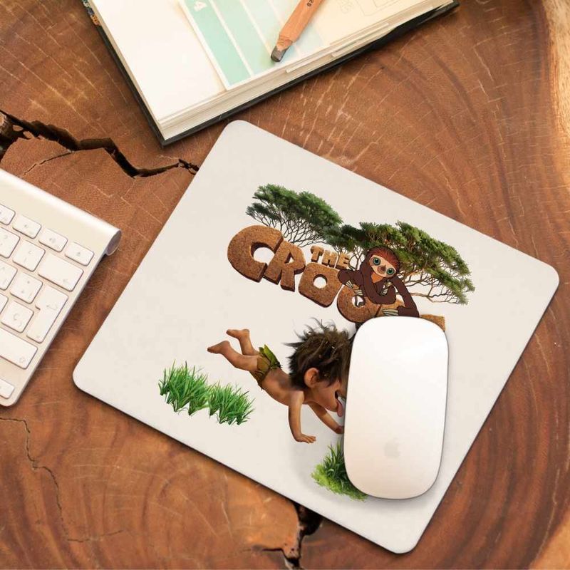 PC, gaming si accesorii - Periferice PC - Mousepad - Mousepad The Croods Bebelus Epoca de Piatra Familia Crood CoolTrend, 21x19cm - Infinity.ro