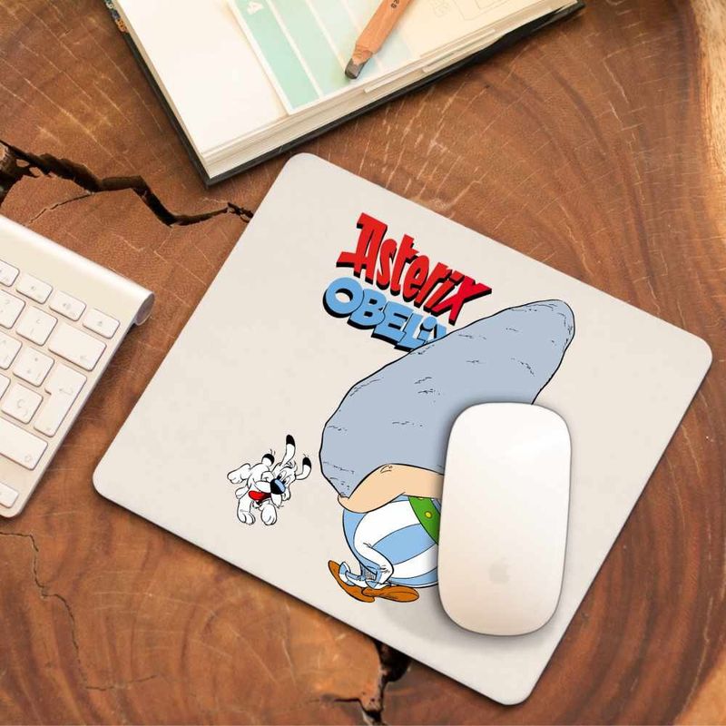 PC, gaming si accesorii - Periferice PC - Mousepad - Mousepad Obelix Asterix Stanca Cleopatra, CoolTrend, 21x19cm - Infinity.ro