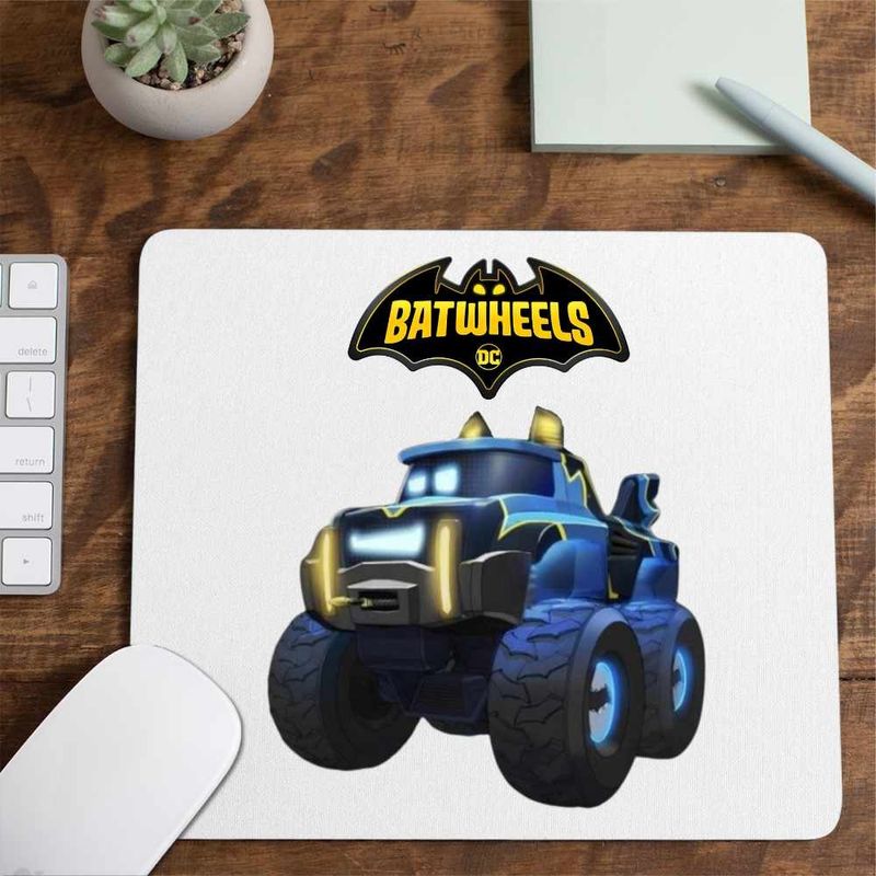 PC, gaming si accesorii - Periferice PC - Mousepad - Mousepad Batwheels Buff Battruck Batroti Batman Desene, CoolTrend, 21x19cm - Infinity.ro