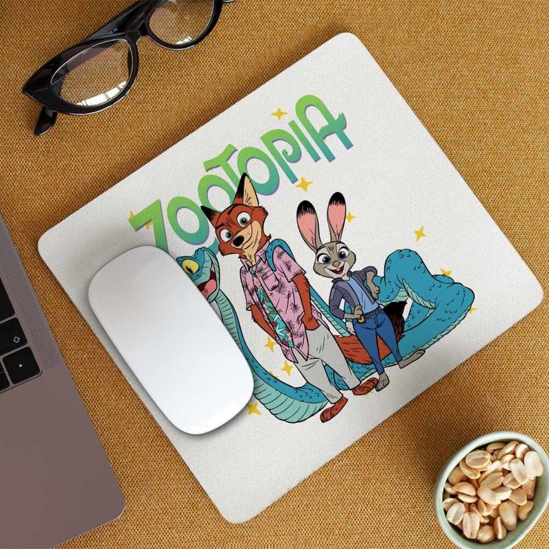 PC, gaming si accesorii - Periferice PC - Mousepad - Mousepad Zootopia Nick Judy Gary Zootropolis Politist CoolTrend, 21x19cm - Infinity.ro