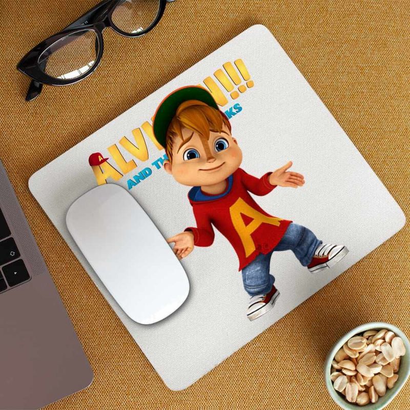 PC, gaming si accesorii - Periferice PC - Mousepad - Mousepad Alvin Alvinnn Veveritele, CoolTrend, 21x19cm - Infinity.ro
