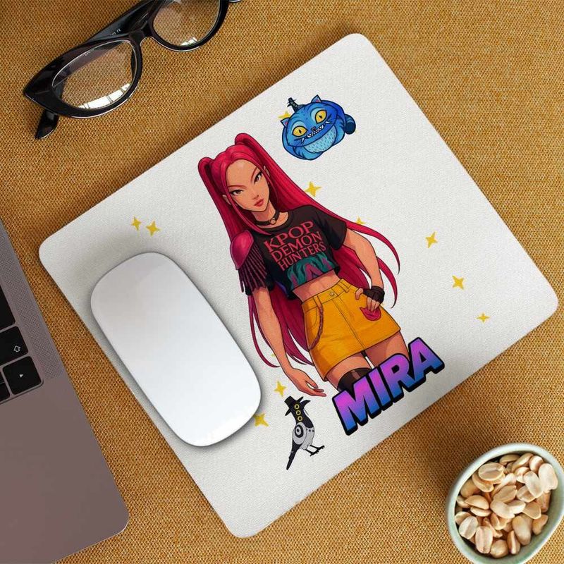 PC, gaming si accesorii - Periferice PC - Mousepad - Mousepad Huntrix Mira Kpop Demon Hunters CoolTrend, 21x19cm - Infinity.ro