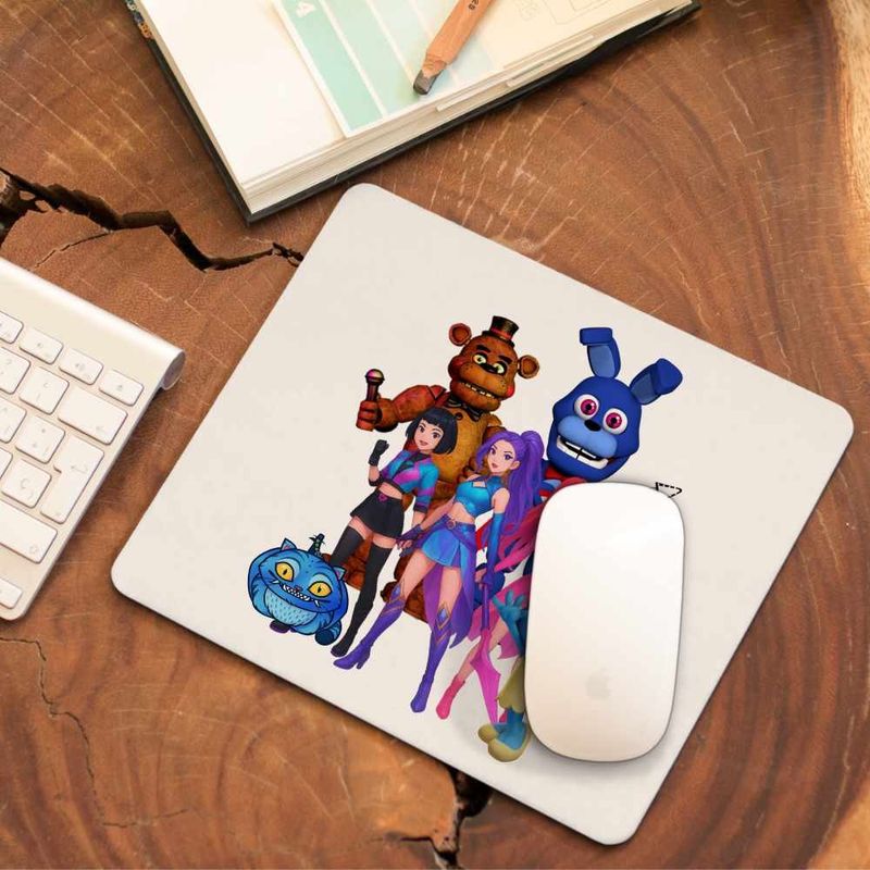 PC, gaming si accesorii - Periferice PC - Mousepad - Mousepad Fnaf Huntrix Kpop Five Nights at Freddy Horror Halloween CoolTrend, 21x19cm - Infinity.ro