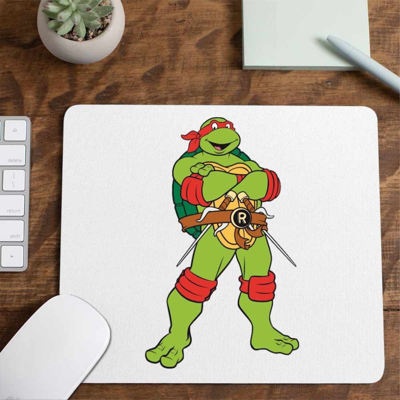 PC, gaming si accesorii - Periferice PC - Mousepad - Mousepad Testoasele Ninja Rafael Raphael Rafaelo Cutite, CoolTrend, 21x19cm - Infinity.ro