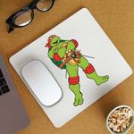 PC, gaming si accesorii - Periferice PC - Mousepad - Mousepad Testoasele Ninja Rafael Raphael Rafaelo Cutite, CoolTrend, 21x19cm - Infinity.ro