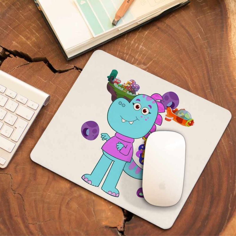 PC, gaming si accesorii - Periferice PC - Mousepad - Mousepad Tim Rex Mama Spatiu Dinozauri Cretacic, CoolTrend, 21x19cm - Infinity.ro