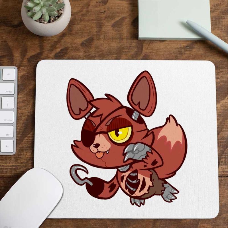 PC, gaming si accesorii - Periferice PC - Mousepad - Mousepad Fnaf Playtime Foxy Five Nights at Freddy Horror Halloween CoolTrend, 21x19cm - Infinity.ro
