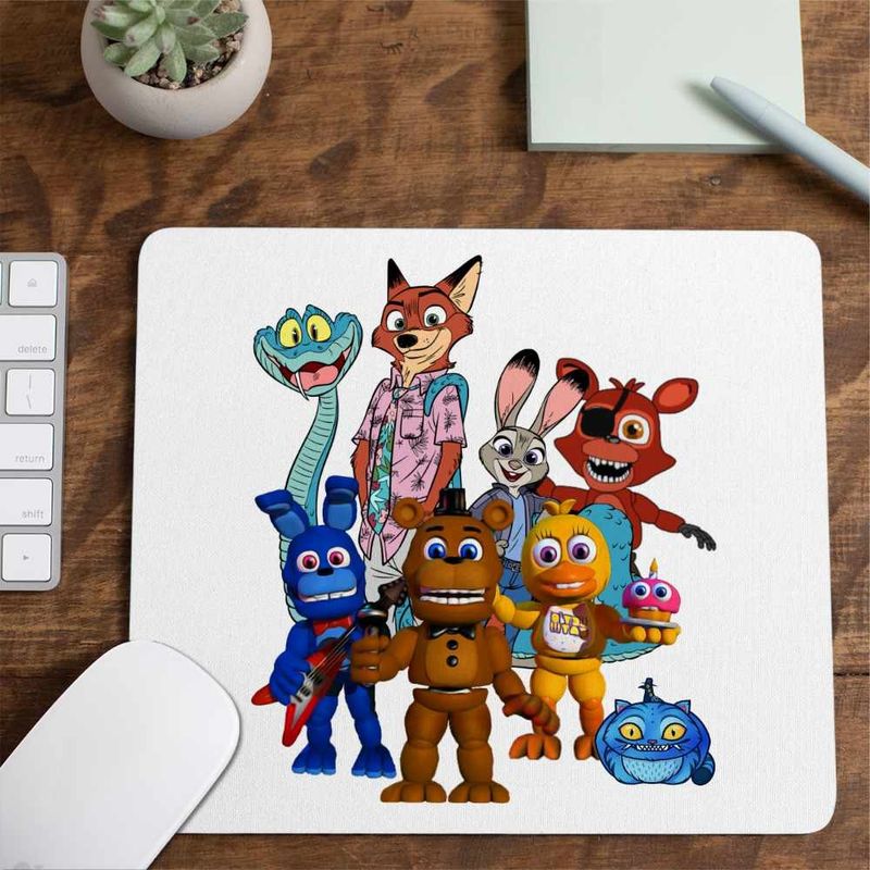 PC, gaming si accesorii - Periferice PC - Mousepad - Mousepad Fnaf Zootopia Judy Sarpe Vulpe Five Nights at Freddy Horror Halloween CoolTrend, 21x19cm - Infinity.ro