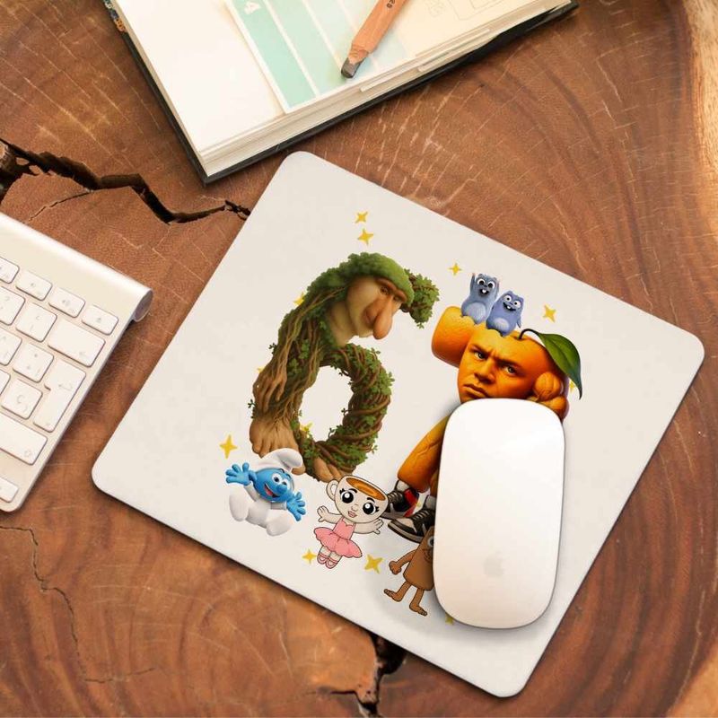 PC, gaming si accesorii - Periferice PC - Mousepad - Mousepad Six Seven Brainrot Orange Italian Meme Fitness CoolTrend, 21x19cm - Infinity.ro