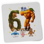 PC, gaming si accesorii - Periferice PC - Mousepad - Mousepad Six Seven Brainrot Orange Italian Meme Fitness CoolTrend, 21x19cm - Infinity.ro