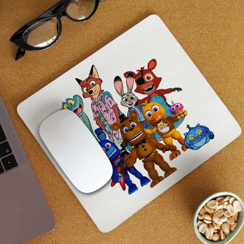 PC, gaming si accesorii - Periferice PC - Mousepad - Mousepad Fnaf Zootopia Judy Sarpe Vulpe Five Nights at Freddy Horror Halloween CoolTrend, 21x19cm - Infinity.ro