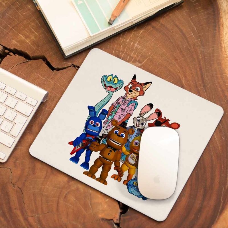 PC, gaming si accesorii - Periferice PC - Mousepad - Mousepad Fnaf Zootopia Judy Sarpe Vulpe Five Nights at Freddy Horror Halloween CoolTrend, 21x19cm - Infinity.ro