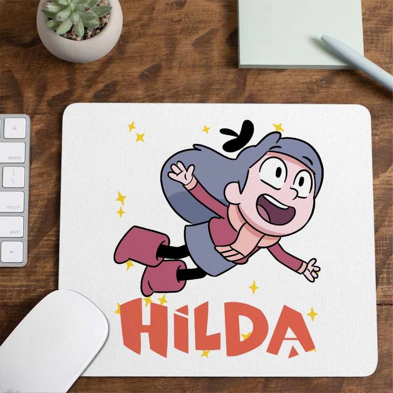 PC, gaming si accesorii - Periferice PC - Mousepad - Mousepad Hilda Aventuri Desene Animate, 21x19cm - Infinity.ro