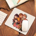 PC, gaming si accesorii - Periferice PC - Mousepad - Mousepad Stranger Things Cartoon Personaje CoolTrend, 21x19cm - Infinity.ro