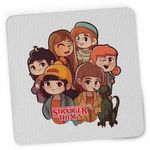 PC, gaming si accesorii - Periferice PC - Mousepad - Mousepad Stranger Things Cartoon Personaje CoolTrend, 21x19cm - Infinity.ro