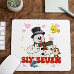 PC, gaming si accesorii - Periferice PC - Mousepad - Mousepad Six Seven Om de Zapada Craciun 67 CoolTrend, 21x19cm - Infinity.ro