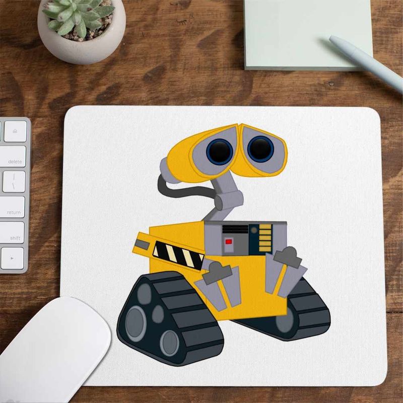 PC, gaming si accesorii - Periferice PC - Mousepad - Mousepad Wall-E Aventuri Viitor SF Robot Gunoi Reciclat CoolTrend, 21x19cm - Infinity.ro