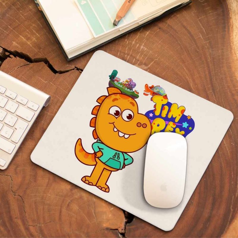 PC, gaming si accesorii - Periferice PC - Mousepad - Mousepad Tim Rex Tommy Spatiu Dinozauri Nasa, CoolTrend, 21x19cm - Infinity.ro