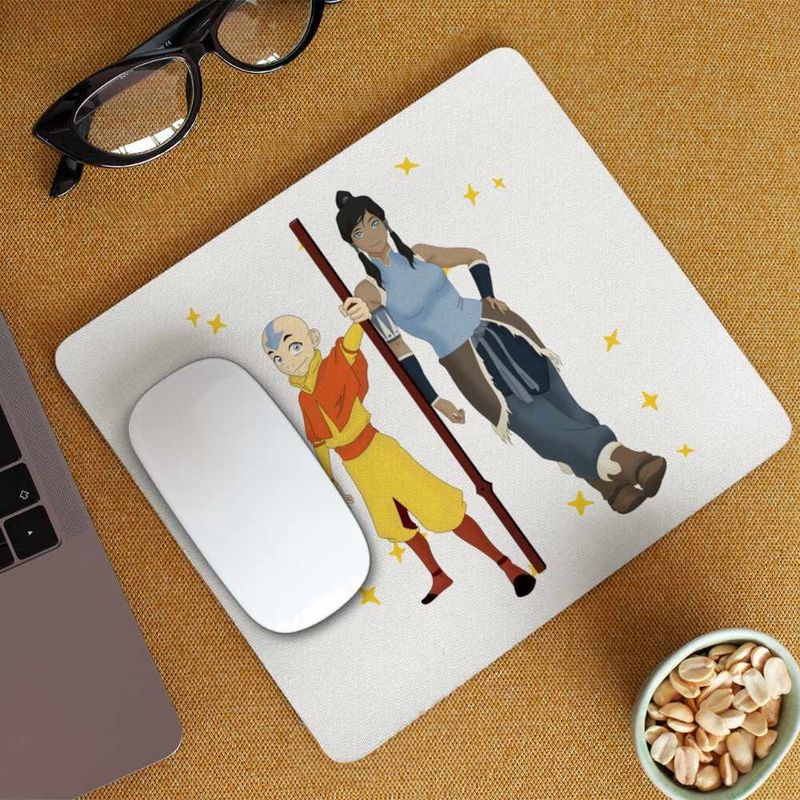PC, gaming si accesorii - Periferice PC - Mousepad - Mousepad Avatar Aang Korra Last Airbender Shaolin Monk, 21x19cm - Infinity.ro