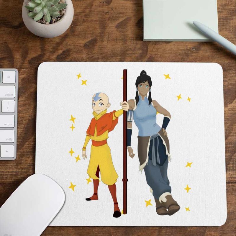 PC, gaming si accesorii - Periferice PC - Mousepad - Mousepad Avatar Aang Korra Last Airbender Shaolin Monk, 21x19cm - Infinity.ro