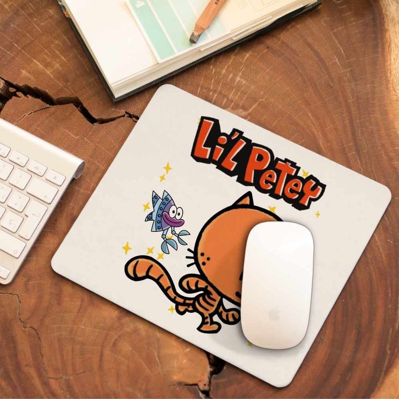 PC, gaming si accesorii - Periferice PC - Mousepad - Mousepad Dog Man Lil Petey Pisica Dav Pilkey CoolTrend, 21x19cm - Infinity.ro