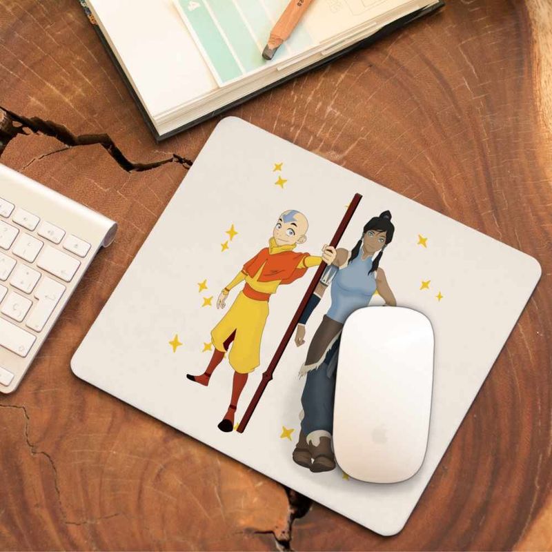 PC, gaming si accesorii - Periferice PC - Mousepad - Mousepad Avatar Aang Korra Last Airbender Shaolin Monk, 21x19cm - Infinity.ro