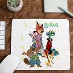 PC, gaming si accesorii - Periferice PC - Mousepad - Mousepad Zootopia All Gang Zootropolis Zootropolis Nick Judy Politie CoolTrend, 21x19cm - Infinity.ro