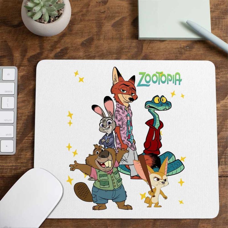 PC, gaming si accesorii - Periferice PC - Mousepad - Mousepad Zootopia All Gang Zootropolis Zootropolis Nick Judy Politie CoolTrend, 21x19cm - Infinity.ro