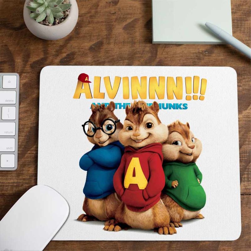 PC, gaming si accesorii - Periferice PC - Mousepad - Mousepad Alvin Toata Trupa Alvinnn Veveritele, CoolTrend, 21x19cm - Infinity.ro