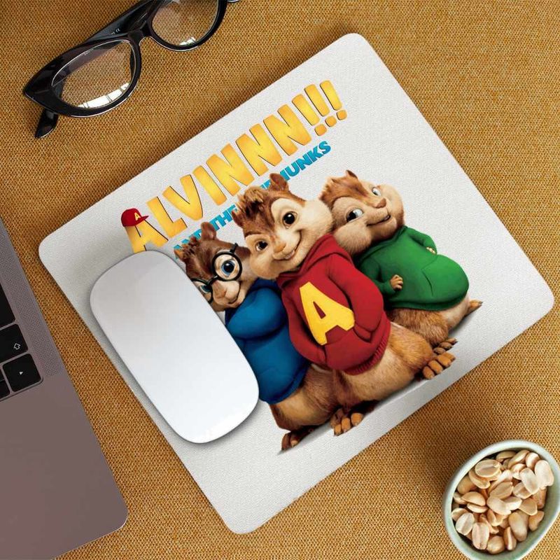 PC, gaming si accesorii - Periferice PC - Mousepad - Mousepad Alvin Toata Trupa Alvinnn Veveritele, CoolTrend, 21x19cm - Infinity.ro