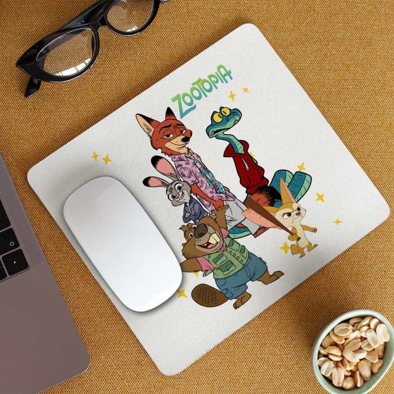 PC, gaming si accesorii - Periferice PC - Mousepad - Mousepad Zootopia All Gang Zootropolis Zootropolis Nick Judy Politie CoolTrend, 21x19cm - Infinity.ro