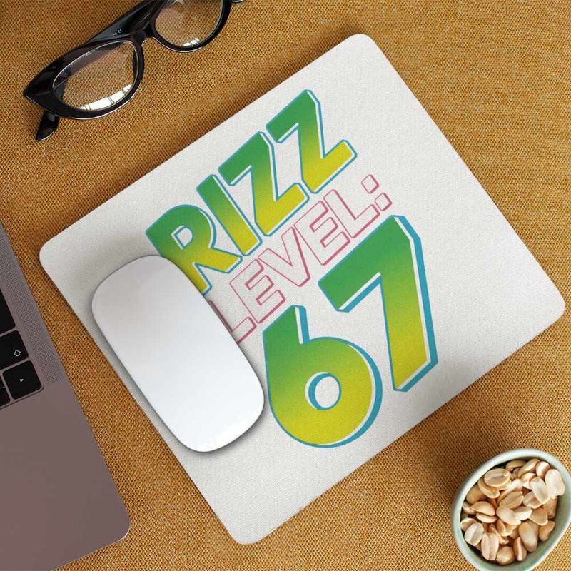 PC, gaming si accesorii - Periferice PC - Mousepad - Mousepad Six Seven Rizz Level 67 CoolTrend, 21x19cm - Infinity.ro