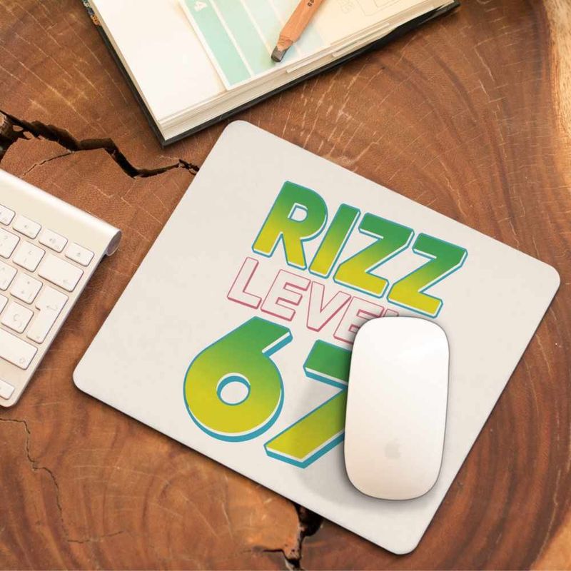 PC, gaming si accesorii - Periferice PC - Mousepad - Mousepad Six Seven Rizz Level 67 CoolTrend, 21x19cm - Infinity.ro