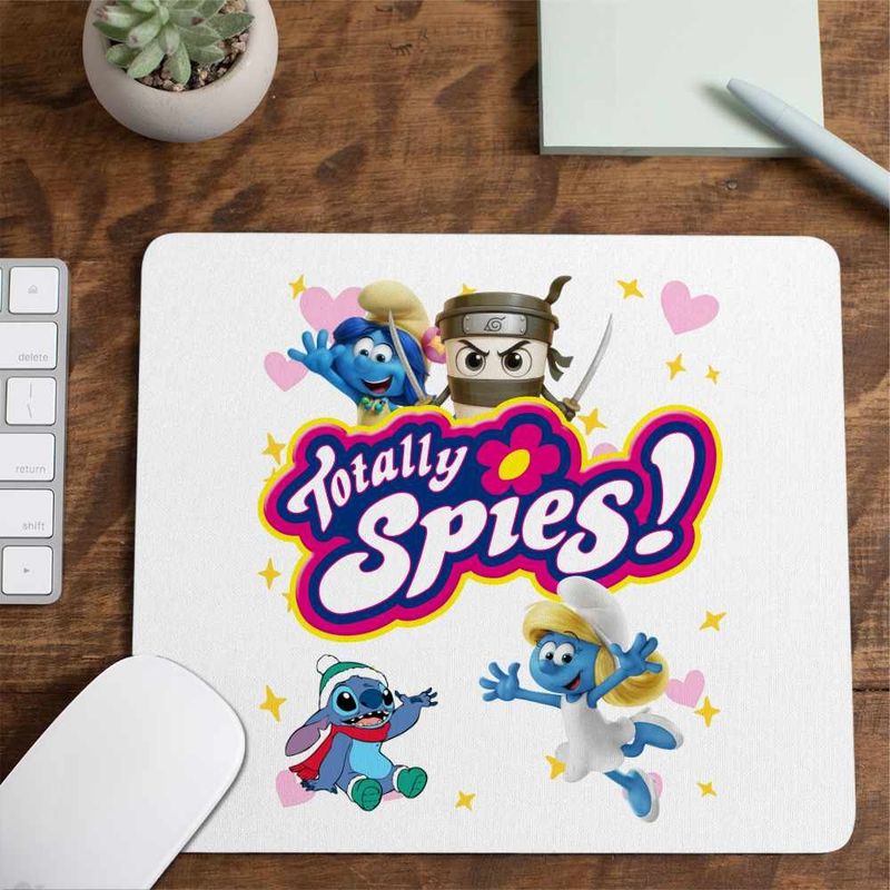PC, gaming si accesorii - Periferice PC - Mousepad - Mousepad Spioanele Logo Desene Copilarie CoolTrend, 21x19cm - Infinity.ro