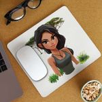 PC, gaming si accesorii - Periferice PC - Mousepad - Mousepad Tomb Raider Aventuri Lara Croft Militar Camuflaj CoolTrend, 21x19cm - Infinity.ro