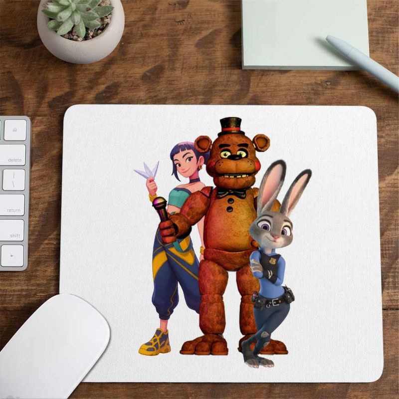PC, gaming si accesorii - Periferice PC - Mousepad - Mousepad Fnaf Huntrix Zootopia Judy Politist Five Nights at Freddy Kpop CoolTrend, 21x19cm - Infinity.ro