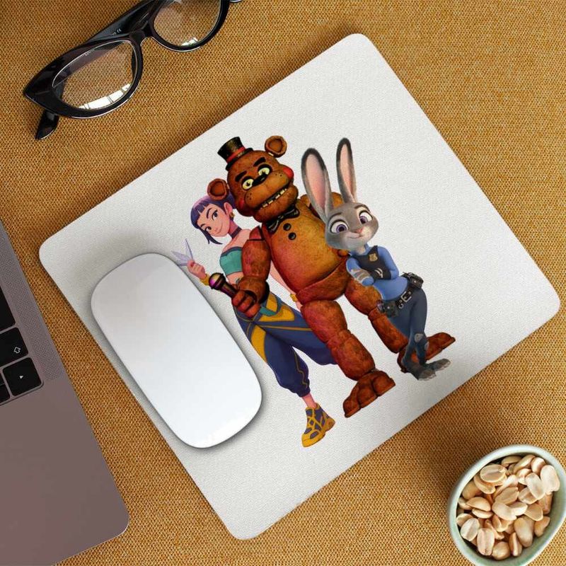 PC, gaming si accesorii - Periferice PC - Mousepad - Mousepad Fnaf Huntrix Zootopia Judy Politist Five Nights at Freddy Kpop CoolTrend, 21x19cm - Infinity.ro