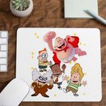 PC, gaming si accesorii - Periferice PC - Mousepad - Mousepad Captain Underpants All Gang Epic Tales Aventurile Capitanului Chilot CoolTrend, 21x19cm - Infinity.ro