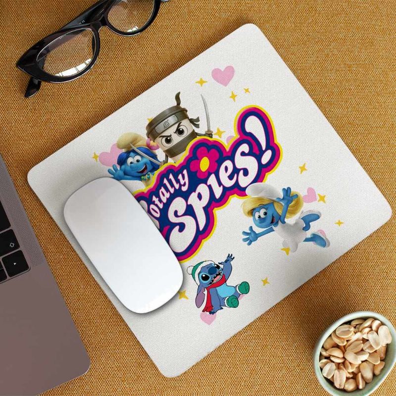 PC, gaming si accesorii - Periferice PC - Mousepad - Mousepad Spioanele Logo Desene Copilarie CoolTrend, 21x19cm - Infinity.ro
