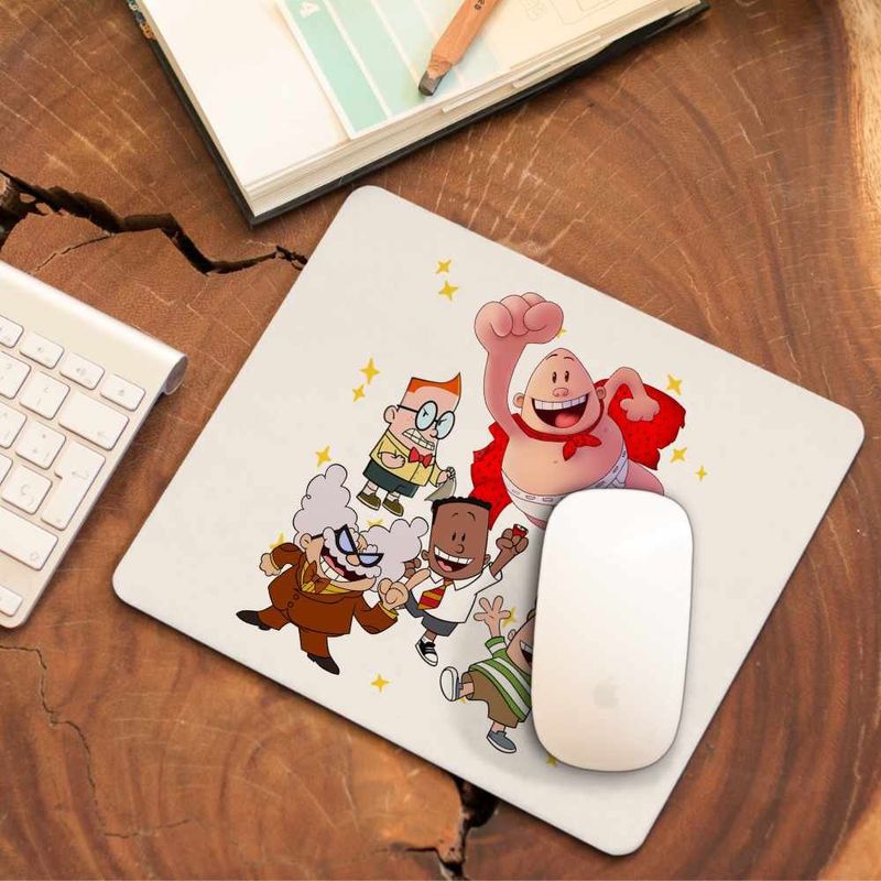 PC, gaming si accesorii - Periferice PC - Mousepad - Mousepad Captain Underpants All Gang Epic Tales Aventurile Capitanului Chilot CoolTrend, 21x19cm - Infinity.ro