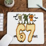 PC, gaming si accesorii - Periferice PC - Mousepad - Mousepad Six Seven Halloween Horror 67 CoolTrend, 21x19cm - Infinity.ro