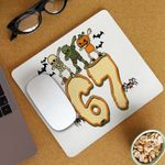 PC, gaming si accesorii - Periferice PC - Mousepad - Mousepad Six Seven Halloween Horror 67 CoolTrend, 21x19cm - Infinity.ro