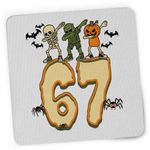PC, gaming si accesorii - Periferice PC - Mousepad - Mousepad Six Seven Halloween Horror 67 CoolTrend, 21x19cm - Infinity.ro