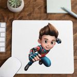 PC, gaming si accesorii - Periferice PC - Mousepad - Mousepad Paw Patrol Ryder Patrula Catelusilor Politist, CoolTrend, 21x19cm - Infinity.ro