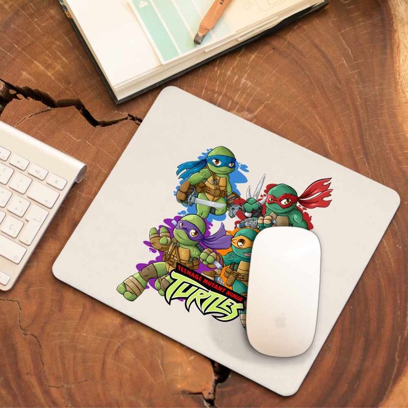 PC, gaming si accesorii - Periferice PC - Mousepad - Mousepad Testoasele Ninja Chibi Bebelusi Mutant, CoolTrend, 21x19cm - Infinity.ro