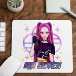 PC, gaming si accesorii - Periferice PC - Mousepad - Mousepad Six Seven Huntrix Mira 67 Saja Boys CoolTrend, 21x19cm - Infinity.ro