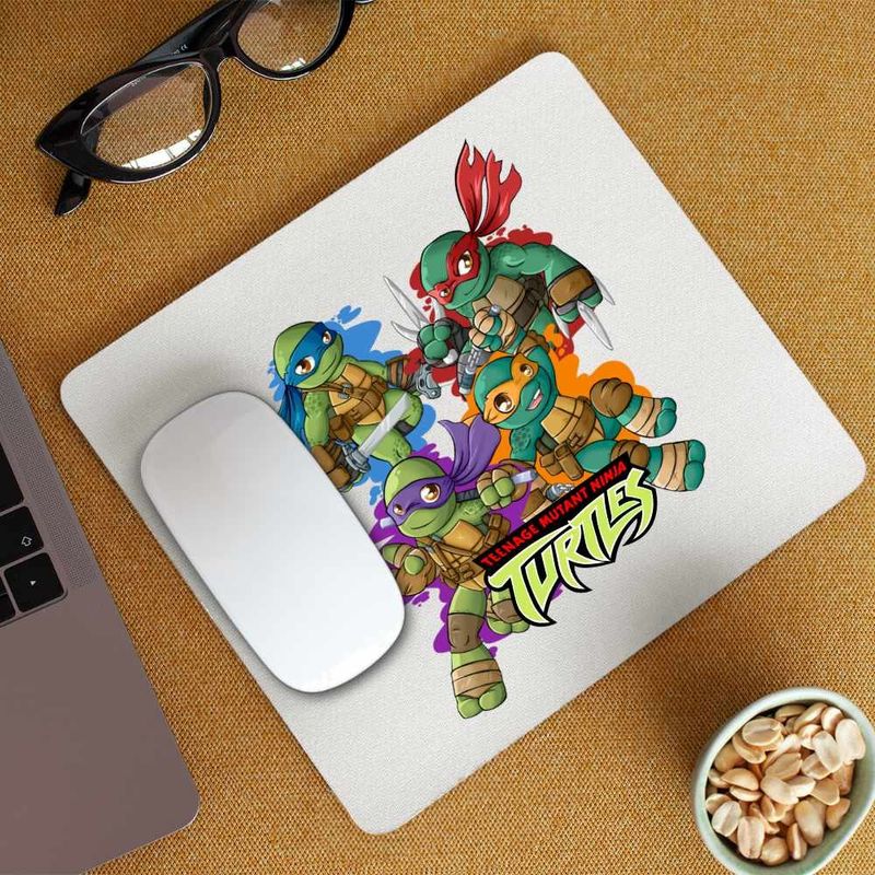 PC, gaming si accesorii - Periferice PC - Mousepad - Mousepad Testoasele Ninja Chibi Bebelusi Mutant, CoolTrend, 21x19cm - Infinity.ro