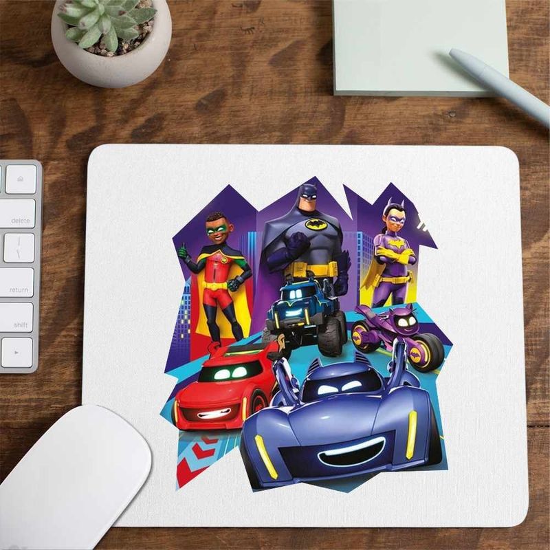 PC, gaming si accesorii - Periferice PC - Mousepad - Mousepad Batwheels Batman Robin Batgirl Batroti Legende, CoolTrend, 21x19cm - Infinity.ro