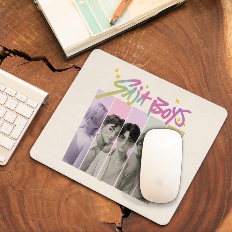 PC, gaming si accesorii - Periferice PC - Mousepad - Mousepad Huntrix Saja Boys Legends Kpop CoolTrend, 21x19cm - Infinity.ro