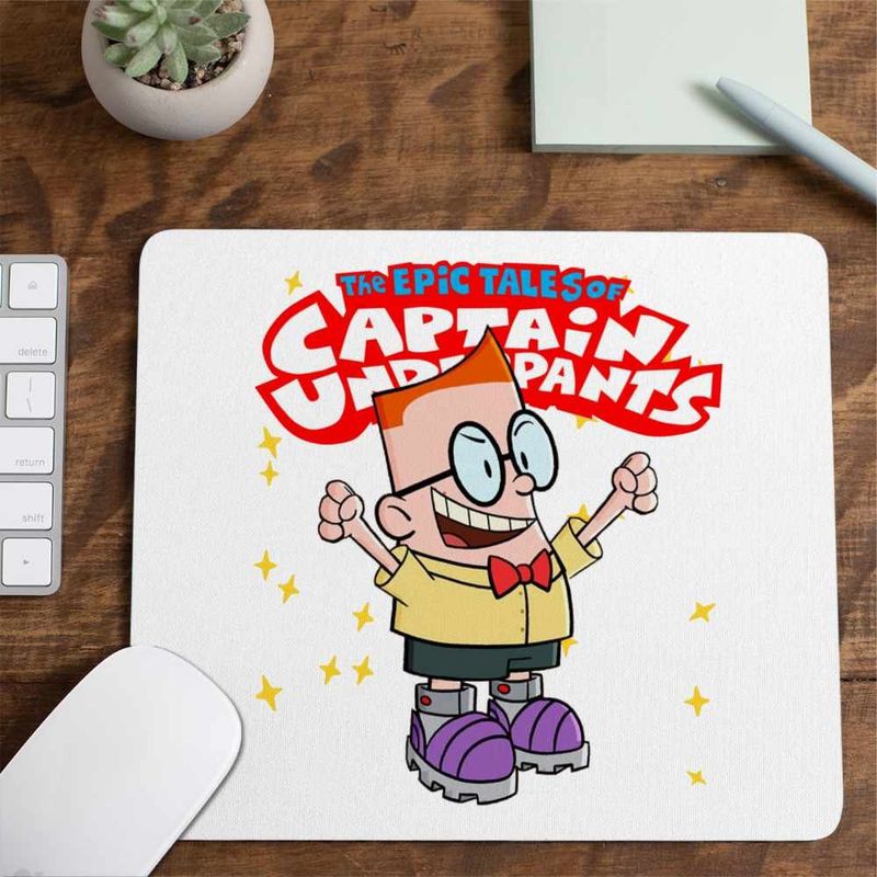 PC, gaming si accesorii - Periferice PC - Mousepad - Mousepad Captain Underpants Melvin Sneedly Aventurile Capitanului Chilot CoolTrend, 21x19cm - Infinity.ro